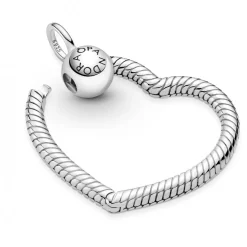Pendentif à Charm Cœur maille serpent Pandora Moments