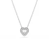 Pendentif Ariana Grande x Swarovski, Tailles variées, Cœur, Blanc, Métal rhodié