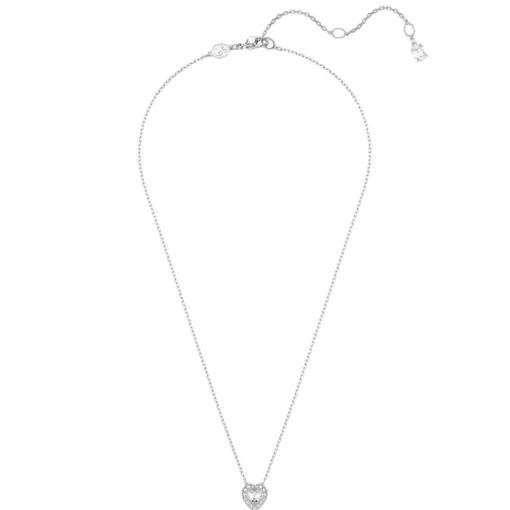 Pendentif Ariana Grande x Swarovski, Tailles variées, Cœur, Blanc, Métal rhodié