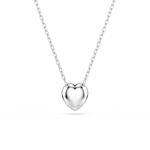 Pendentif Ariana Grande x Swarovski, Tailles variées, Cœur, Blanc, Métal rhodié