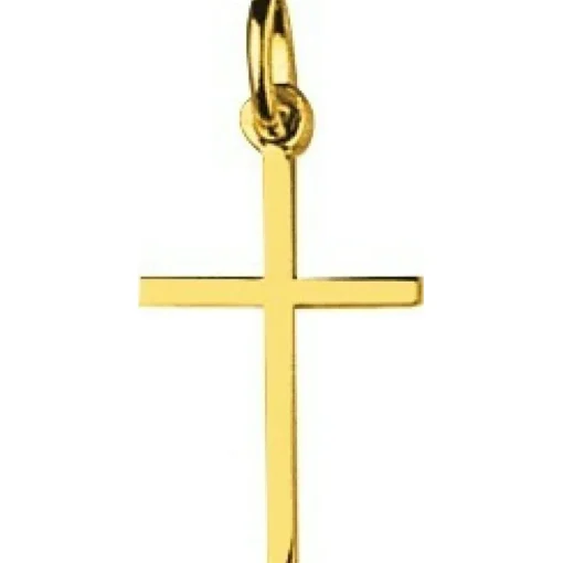 Pendentif Croix or 750/1000 jaune (18K)