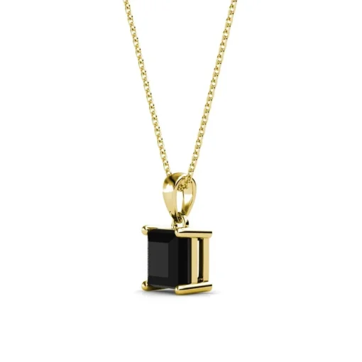 Pendentif Simple Square Or et Noir