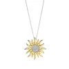 Pendentif Ti Sento - 6832ZY Pendentig Argent Doré Forme Soleil