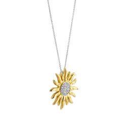 Pendentif Ti Sento - 6832ZY Pendentig Argent Doré Forme Soleil