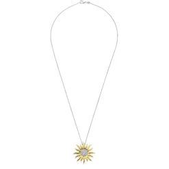 Pendentif Ti Sento - 6832ZY Pendentig Argent Doré Forme Soleil