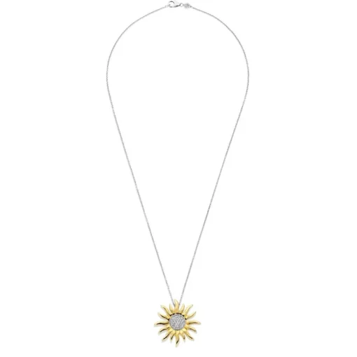Pendentif Ti Sento - 6832ZY Pendentig Argent Doré Forme Soleil