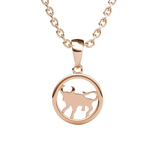 Pendentif Zodiaque Taureau Or Rose