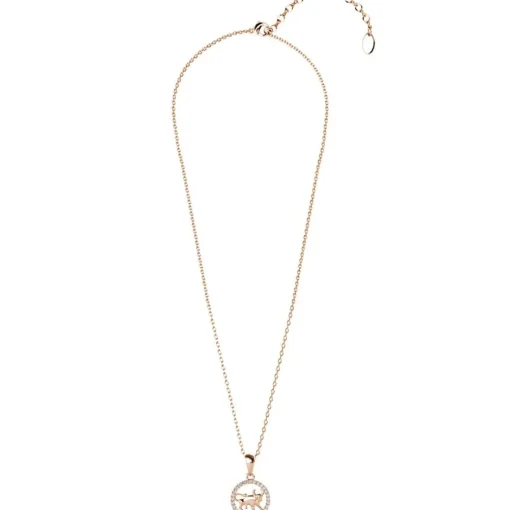 Pendentif Zodiaque Taureau Or Rose