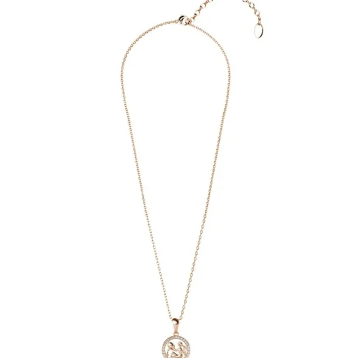 Pendentif Zodiaque Verseau Or Rose