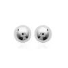 Puces argent femme rhodié boules - W0Y403Y4
