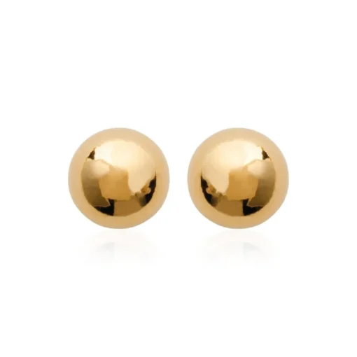 Puces femme plaqué or boules - Y3ZV5Z4
