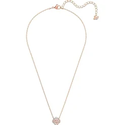 SET Swarovski 5516488 - Set collier et boucles d'oreilles métal rose pierres sertis blanc Femme